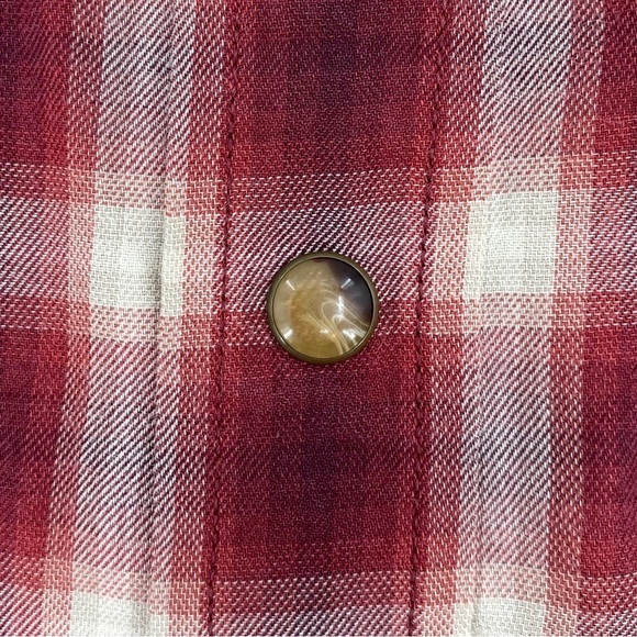 Pendleton Men’s Plaid Snap Button Long Sleeve Lightweight Shirt Size Large - Picture 5 of 8